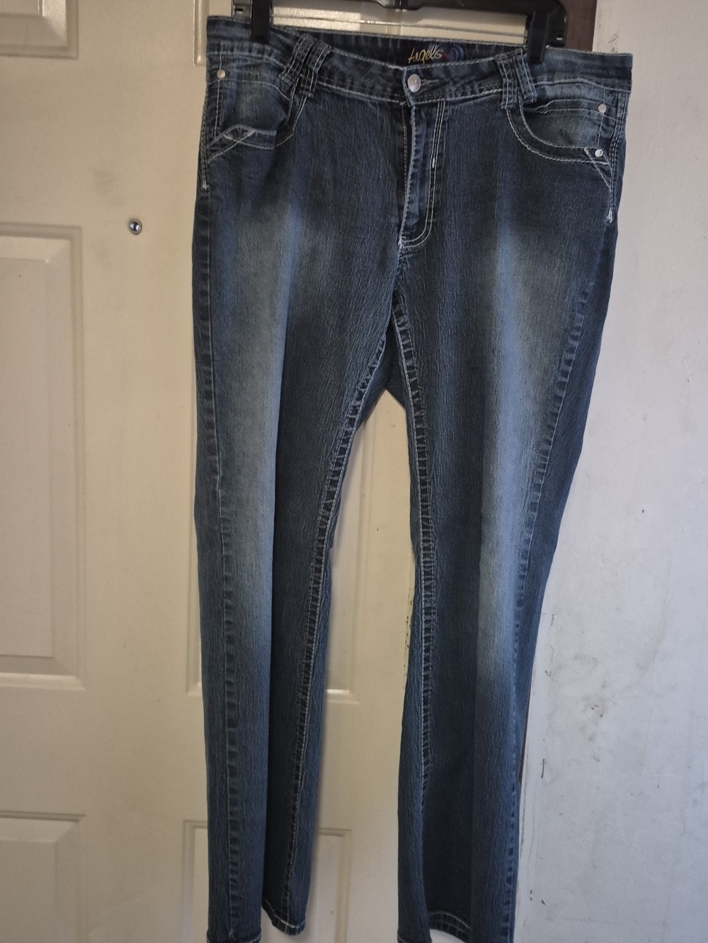 Angels Women's Washed Blue Jeans